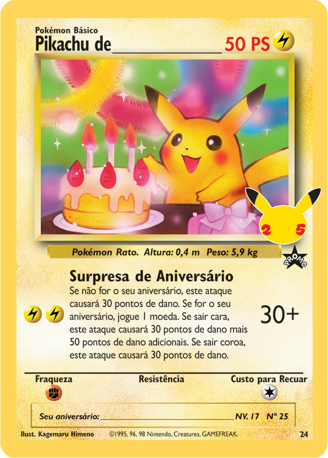 Pikachu de _____ - Pokémon TCG - MoxLand