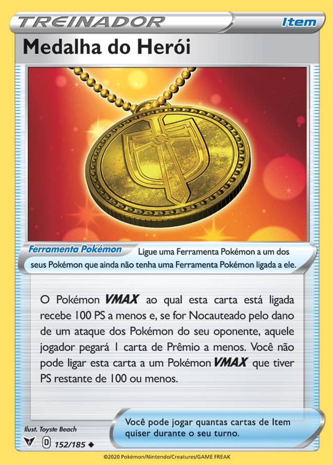 Medalha do Herói - Pokémon TCG - MoxLand