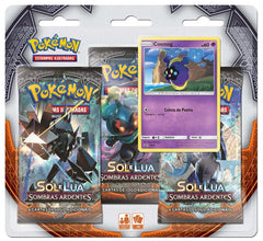 Blister Triplo - Sol e Lua 3 Sombras Ardentes Cosmog - Pokémon TCG - MoxLand