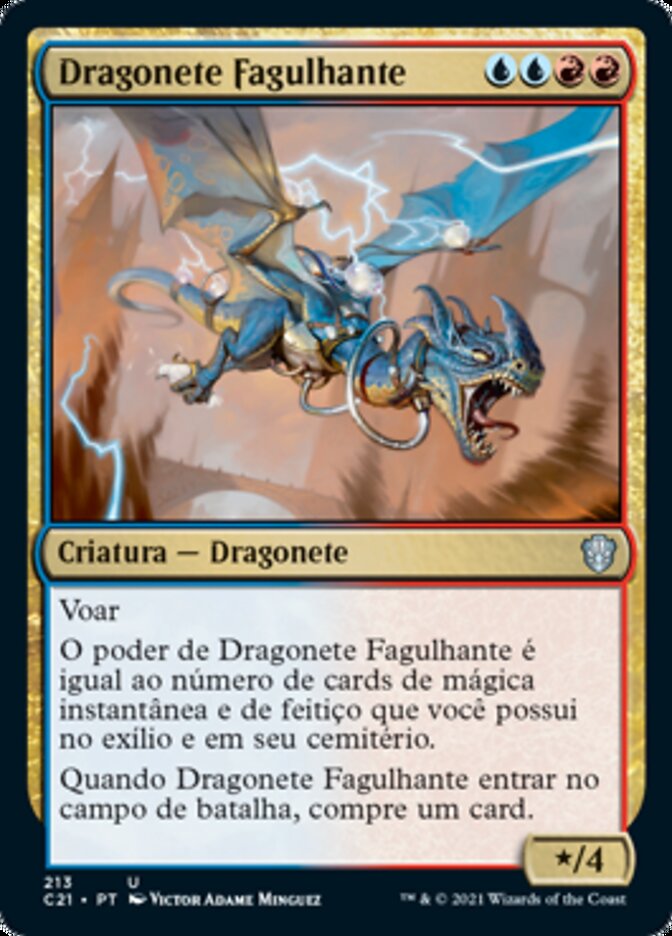 Dragonete Fagulhante / Crackling Drake - Magic: The Gathering - MoxLand