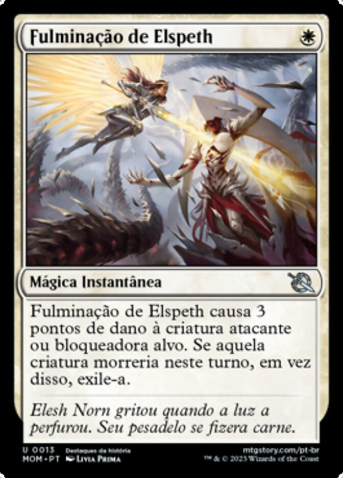 Fulminação de Elspeth / Elspeth's Smite - Magic: The Gathering - MoxLand