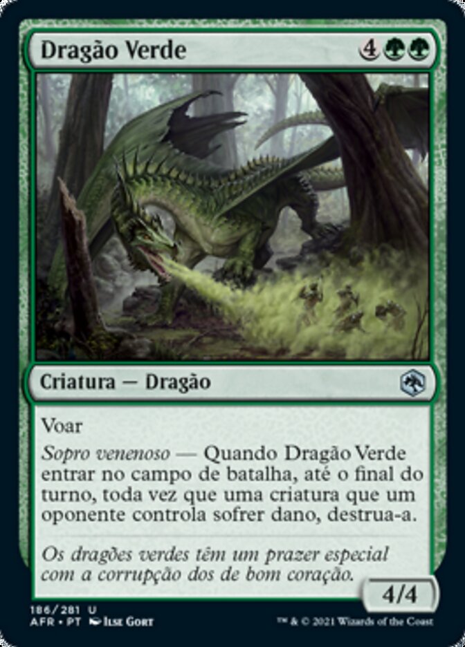 Dragão Verde / Green Dragon - Magic: The Gathering - MoxLand