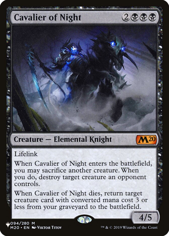 Cavaleiro Noturno / Cavalier of Night - Magic: The Gathering - MoxLand