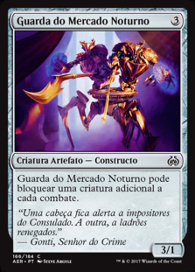 Guarda do Mercado / Noturno Night Market Guard - Magic: The Gathering - MoxLand