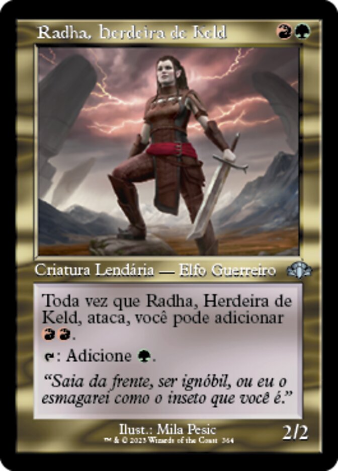 Radha, Herdeira de Keld / Radha, Heir to Keld - Magic: The Gathering - MoxLand