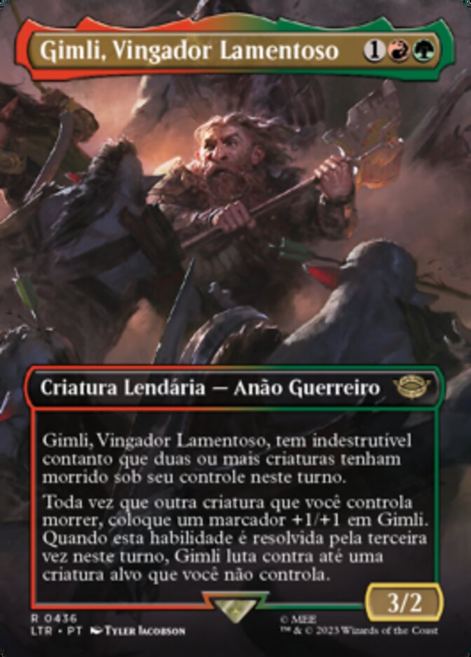 Gimli, Vingador Lamentoso / Gimli, Mournful Avenger - Magic: The Gathering - MoxLand