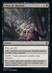 Édito de Myrkul / Myrkul's Edict - Magic: The Gathering - MoxLand