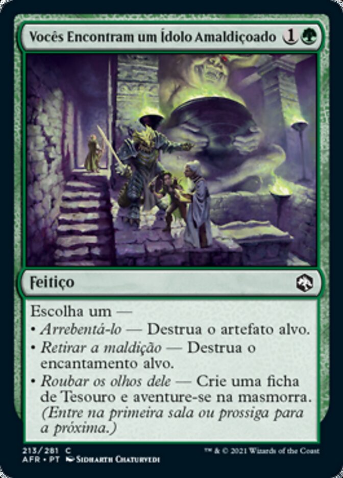 Vocês Encontram um Ídolo Amaldiçoado / You Find a Cursed Idol - Magic: The Gathering - MoxLand