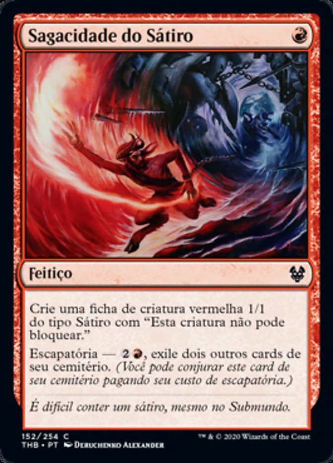 Sagacidade do Sátiro / Satyr's Cunning - Magic: The Gathering - MoxLand