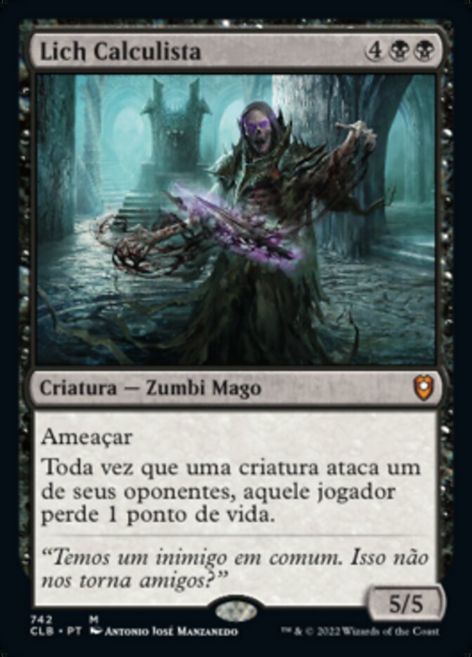 Lich Calculista / Calculating Lich - Magic: The Gathering - MoxLand