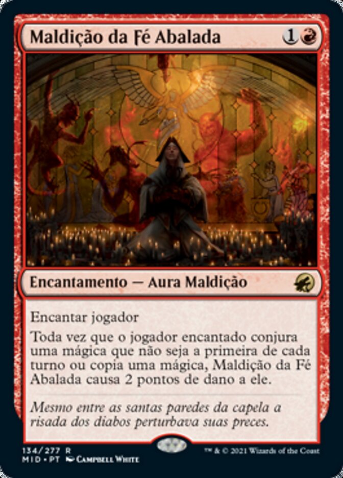Maldição da Fé Abalada / Curse of Shaken Faith - Magic: The Gathering - MoxLand