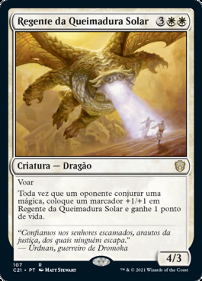 Regente da Queimadura Solar / Sunscorch Regent - Magic: The Gathering - MoxLand