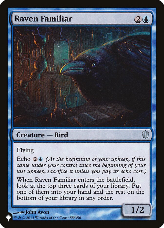 Corvo Familiar / Raven Familiar - Magic: The Gathering - MoxLand