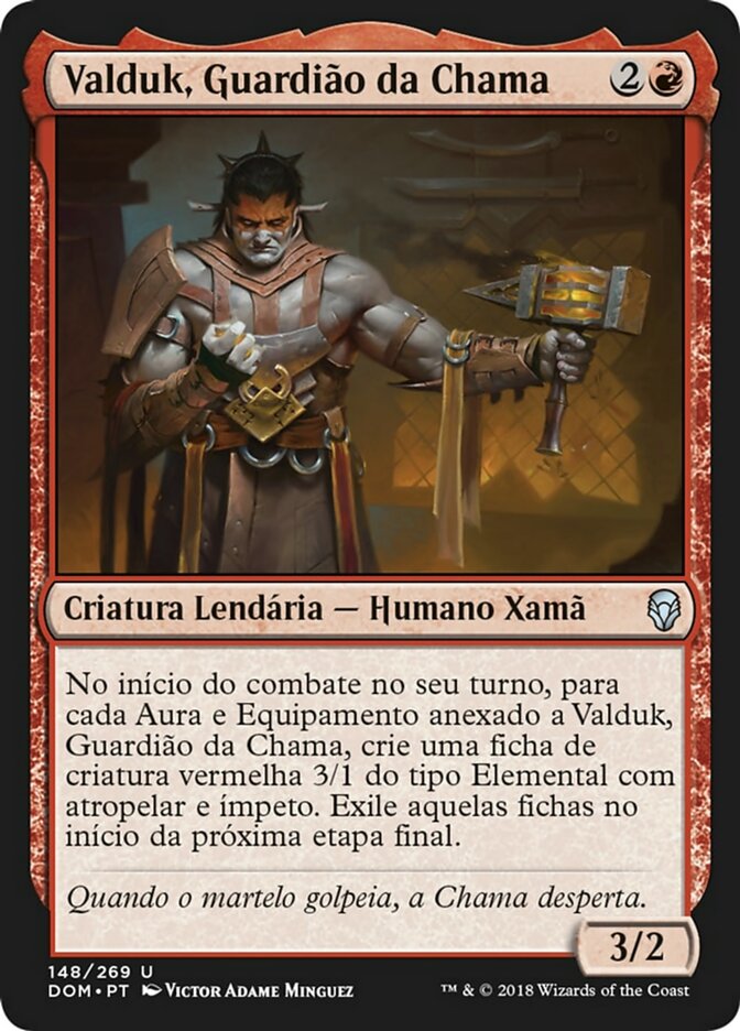 Valduk, Guardião da Chama / Valduk, Keeper of the Flame - Magic: The Gathering - MoxLand