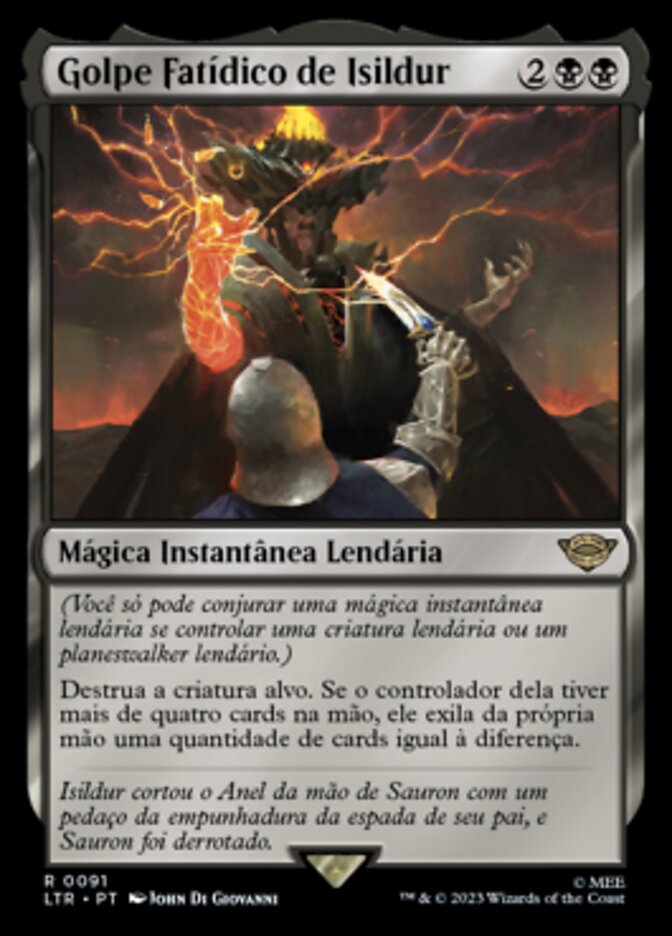 Golpe Fatídico de Isildur / Isildur's Fateful Strike - Magic: The Gathering - MoxLand