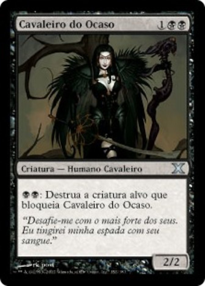 Cavaleiro do Ocaso / Knight of Dusk - Magic: The Gathering - MoxLand