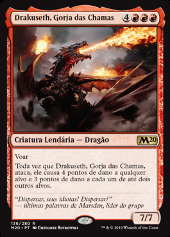 Drakuseth, Gorja das Chamas / Drakuseth, Maw of Flames - Magic: The Gathering - MoxLand