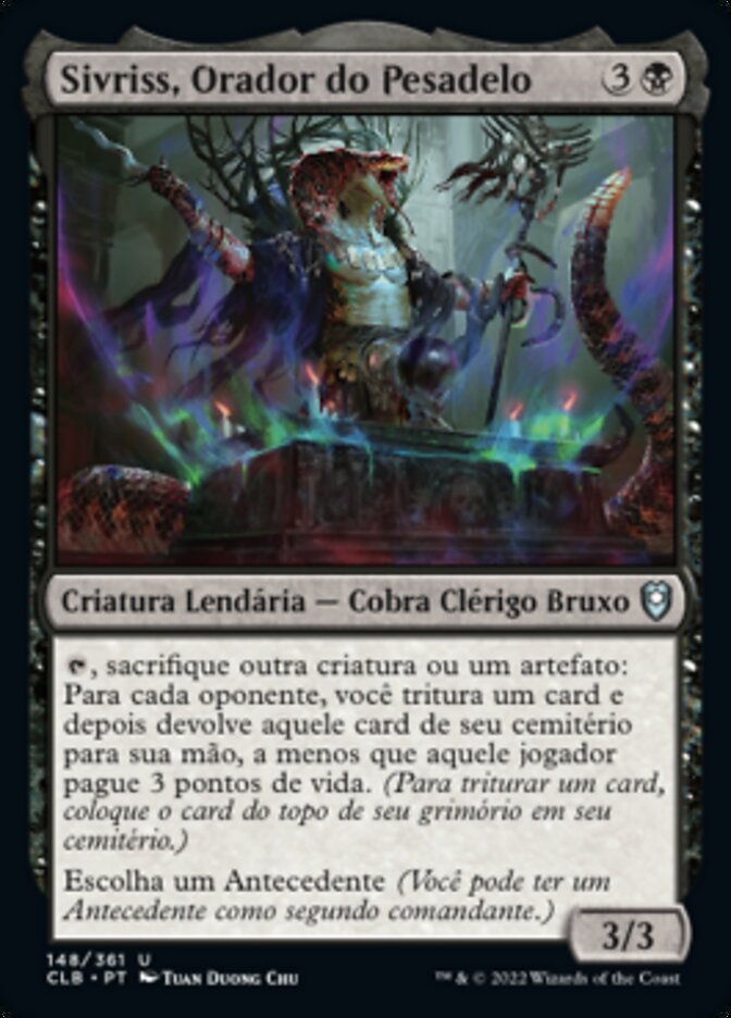 Sivriss, Orador do Pesadelo / Sivriss, Nightmare Speaker - Magic: The Gathering - MoxLand