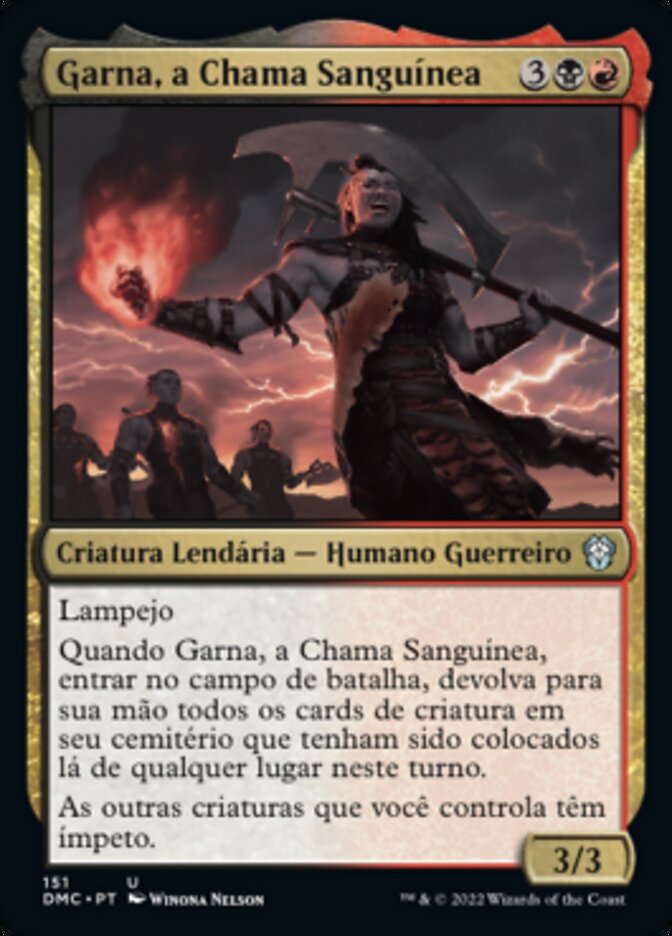 Garna, a Chama Sanguínea / Garna, the Bloodflame - Magic: The Gathering - MoxLand