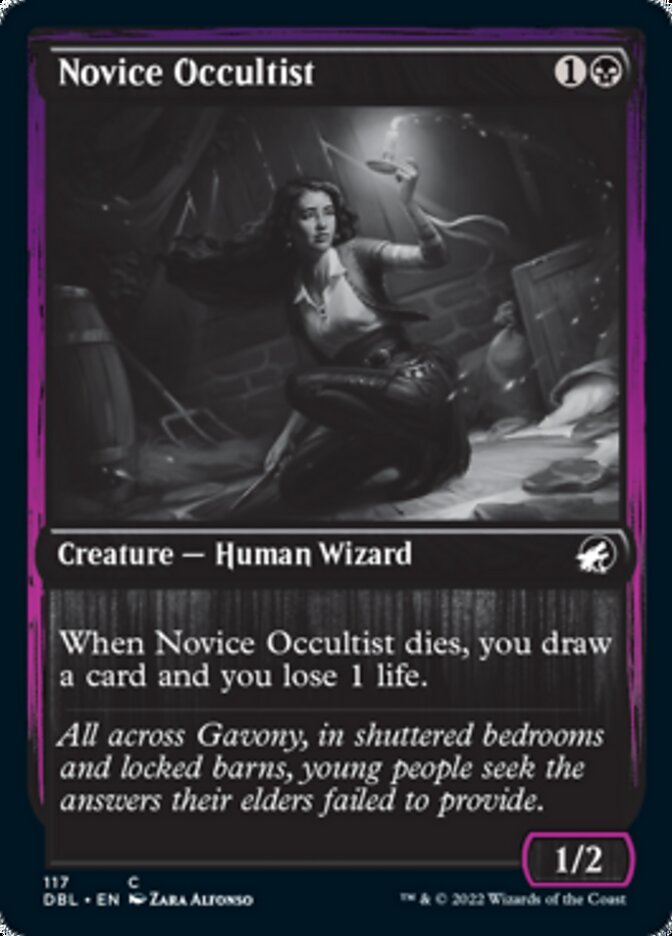 Ocultista Novata / Novice Occultist - Magic: The Gathering - MoxLand