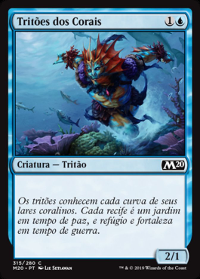 Tritões dos Corais / Coral Merfolk - Magic: The Gathering - MoxLand