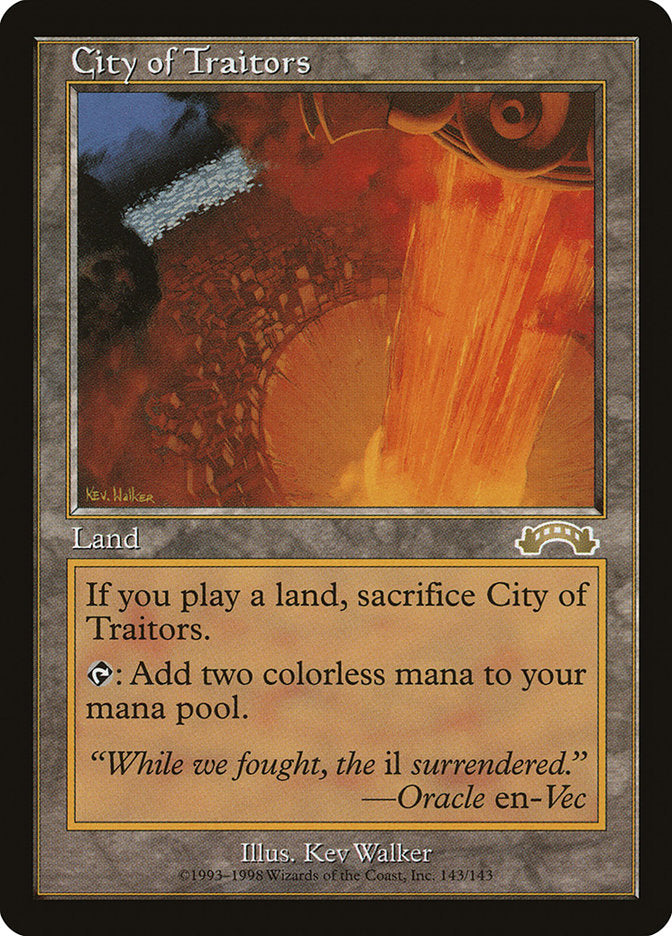 Cidade de Traidores / City of Traitors - Magic: The Gathering - MoxLand