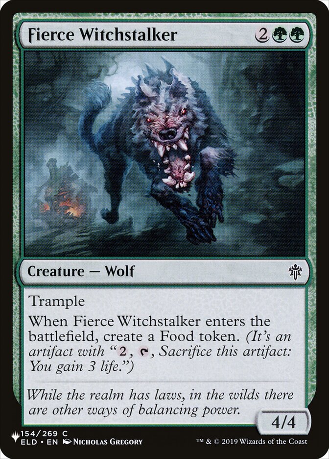 Farejador de Bruxa Ferino / Fierce Witchstalker - Magic: The Gathering - MoxLand