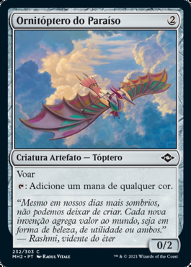 Ornitóptero do Paraíso / Ornithopter of Paradise - Magic: The Gathering - MoxLand