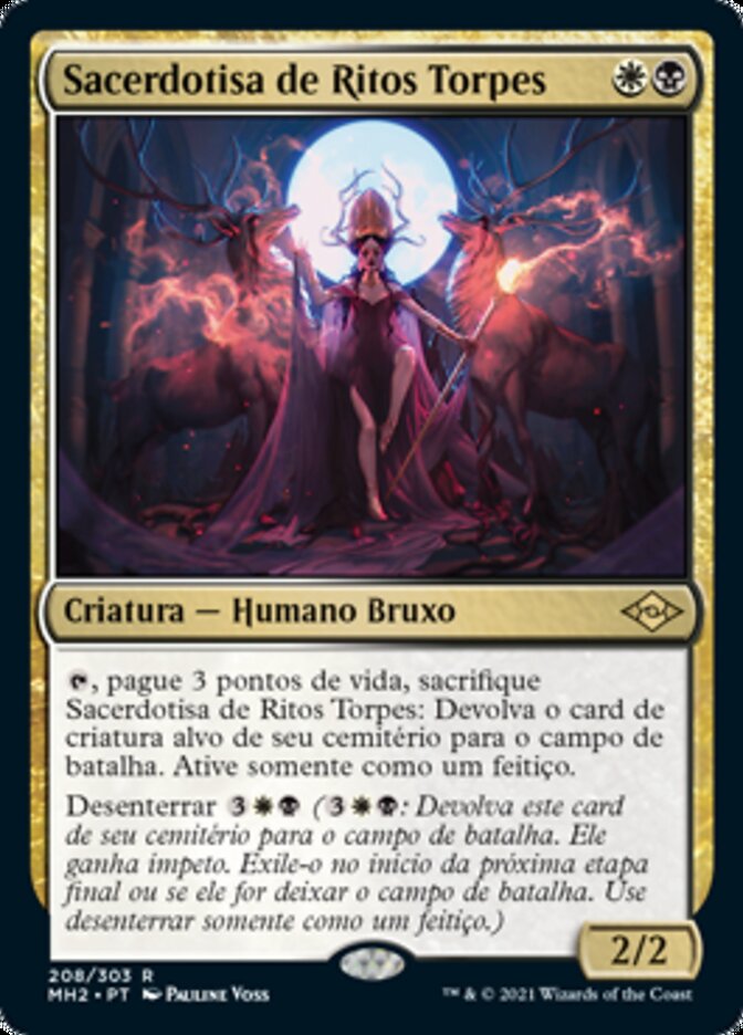 Sacerdotisa de Ritos Torpes / Priest of Fell Rites - Magic: The Gathering - MoxLand