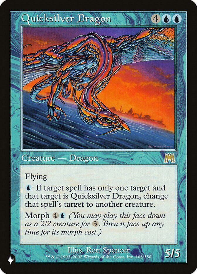 Dragão de Mercúrio / Quicksilver Dragon - Magic: The Gathering - MoxLand