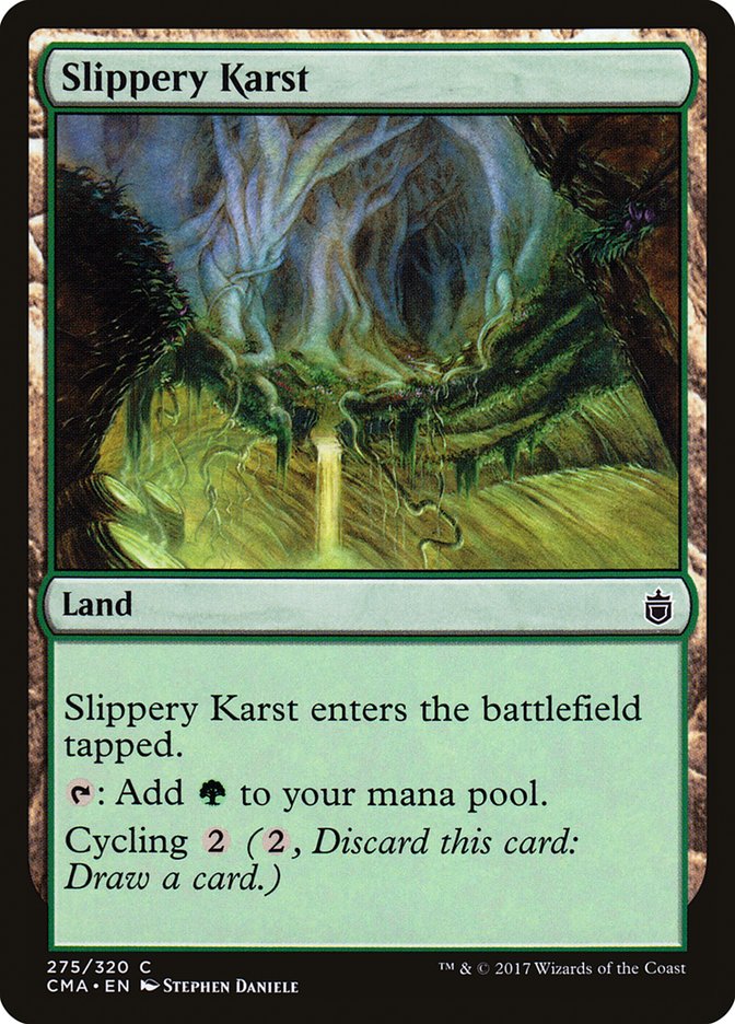 Carste Escorregadio / Slippery Karst - Magic: The Gathering - MoxLand