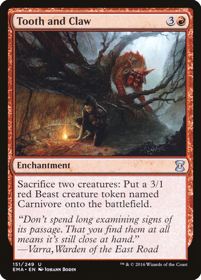 Unhas e Dentes / Tooth and Claw - Magic: The Gathering - MoxLand