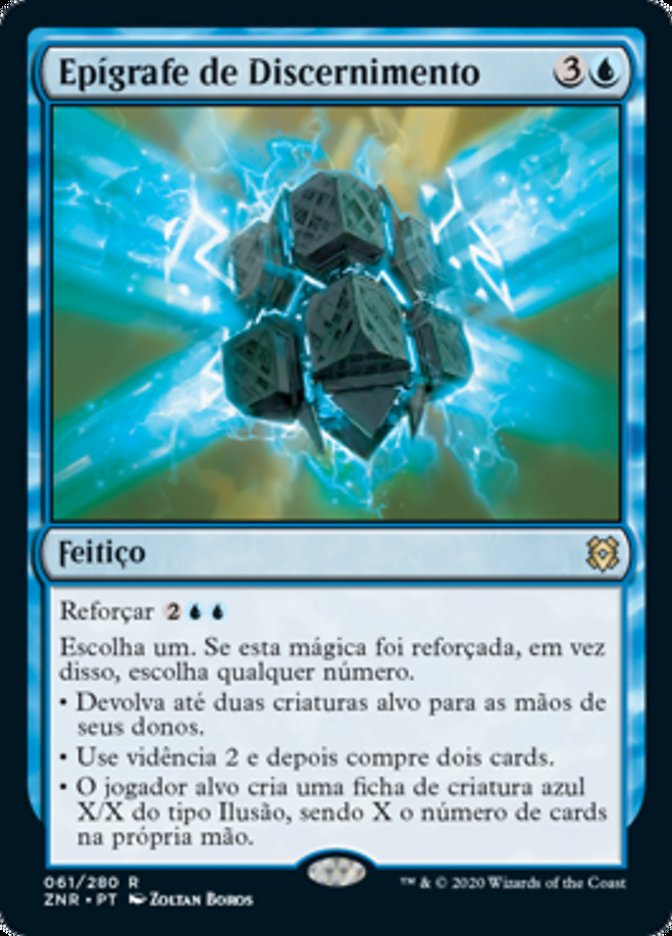 Epígrafe de Discernimento / Inscription of Insight - Magic: The Gathering - MoxLand