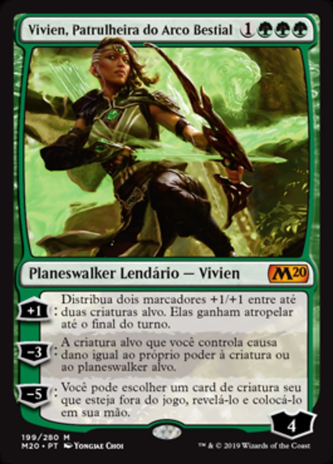 Vivien, Patrulheira do Arco Bestial / Vivien, Arkbow Ranger - Magic: The Gathering - MoxLand