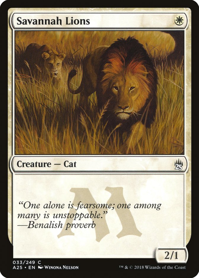 Leões da Savana / Savannah Lions - Magic: The Gathering - MoxLand