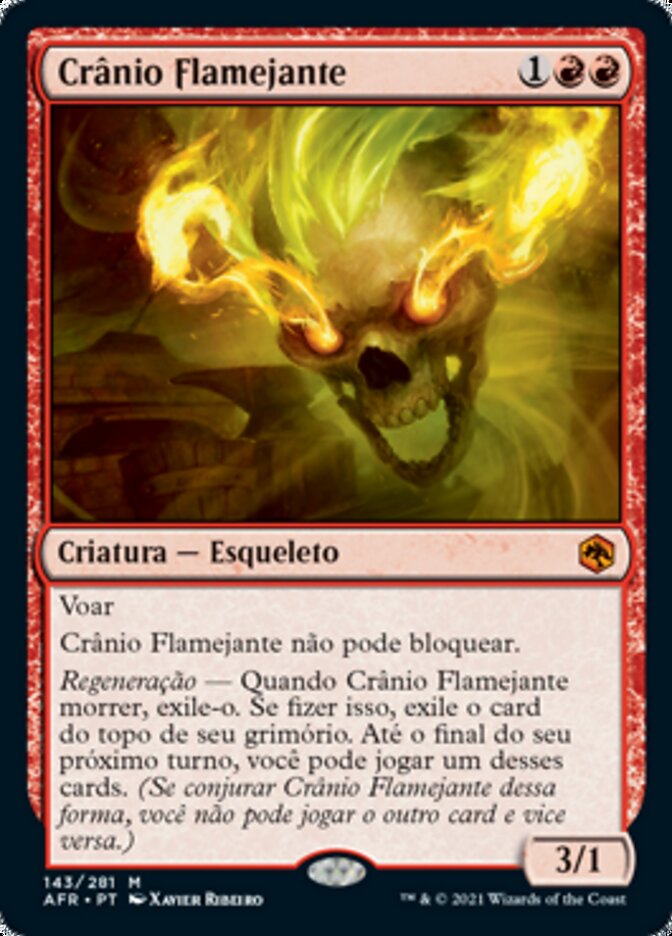 Crânio Flamejante / Flameskull - Magic: The Gathering - MoxLand