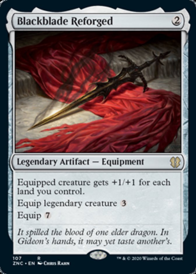 Lâmina Negra Reforjada / Blackblade Reforged - Magic: The Gathering - MoxLand