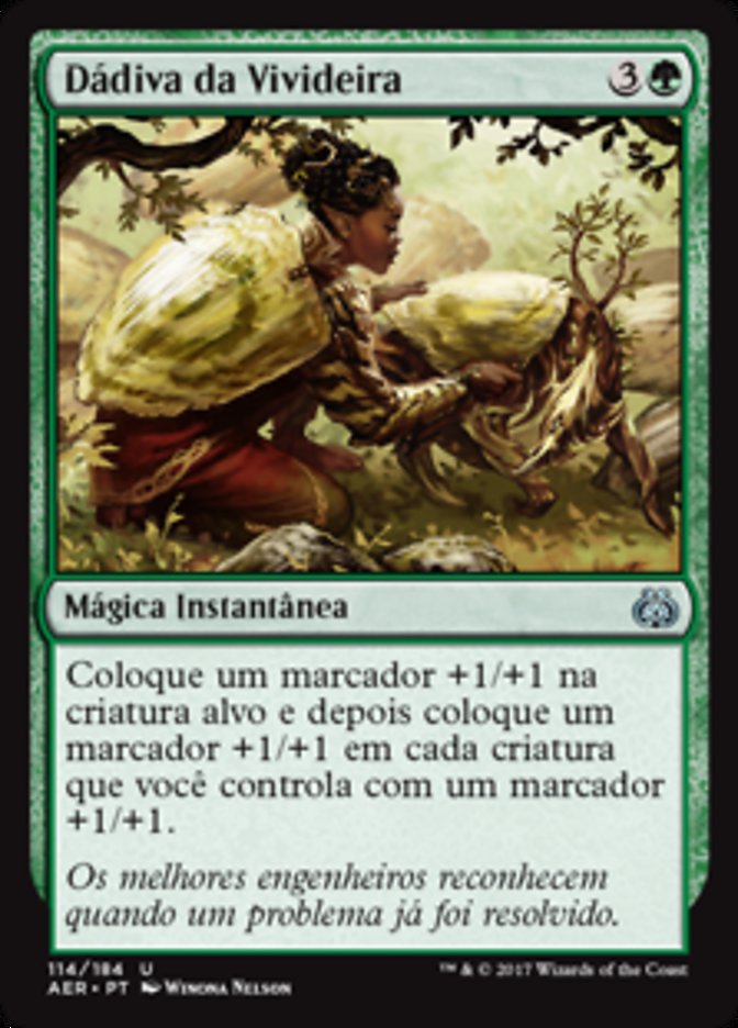 Dádiva da Vivideira / Lifecrafter's Gift - Magic: The Gathering - MoxLand