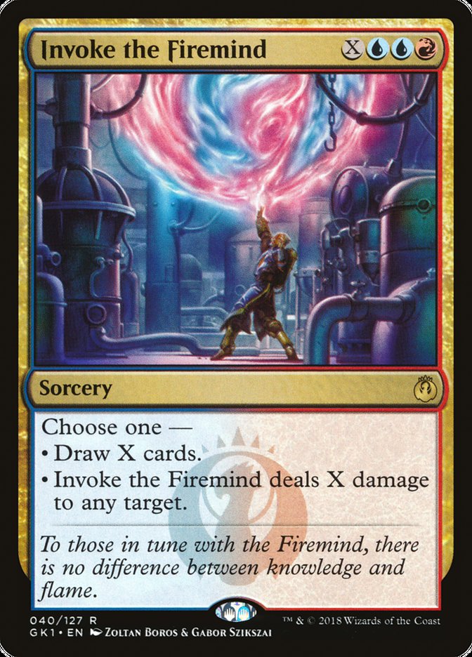 Invocar o Mente de Fogo / Invoke the Firemind - Magic: The Gathering - MoxLand