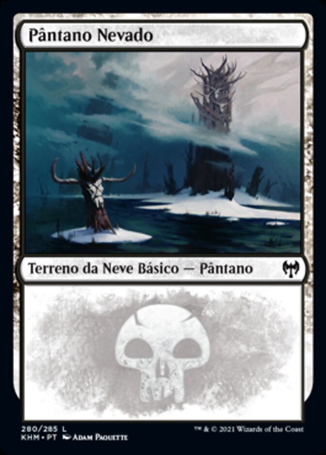 Pântano Nevado / Snow-Covered Swamp - Magic: The Gathering - MoxLand