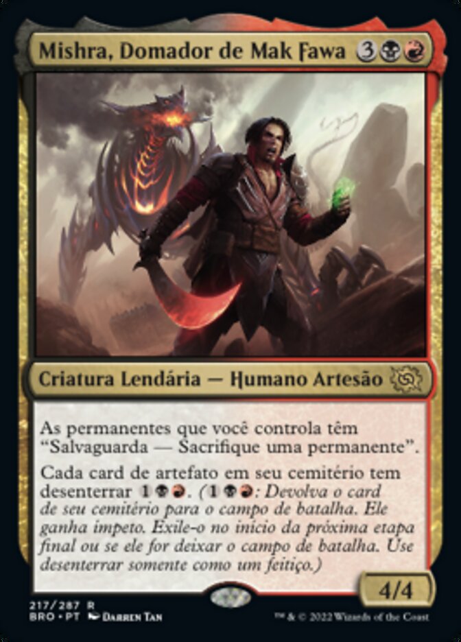 Mishra, Domador de Mak Fawa / Mishra, Tamer of Mak Fawa - Magic: The Gathering - MoxLand