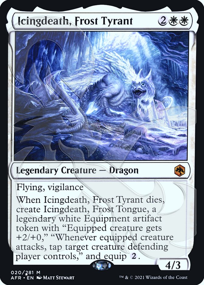 Morte Gélida, Tirano do Gelo / Icingdeath, Frost Tyrant - Magic: The Gathering - MoxLand