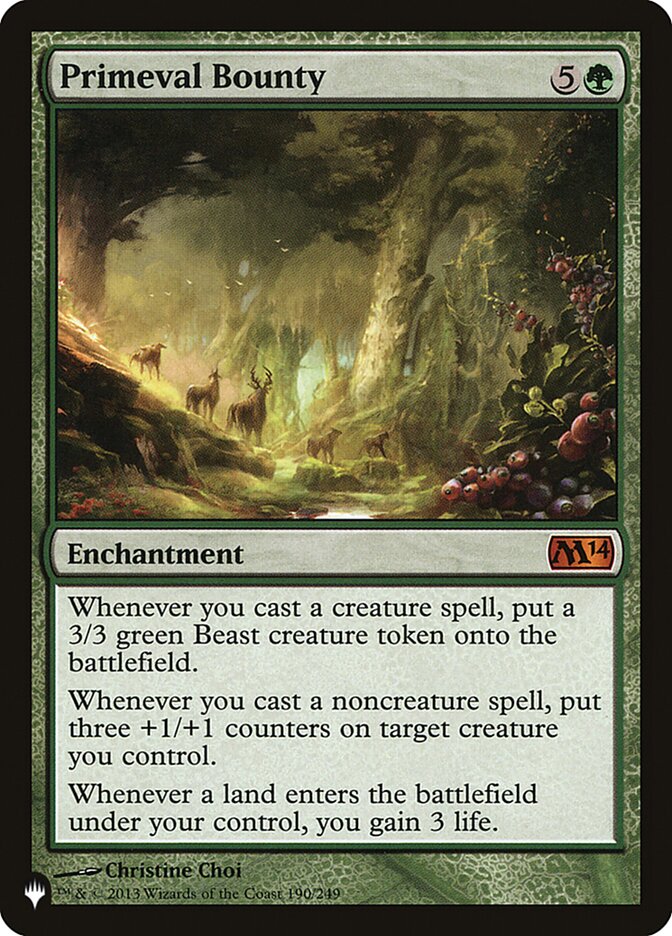 Recompensa Primordial / Primeval Bounty - Magic: The Gathering - MoxLand