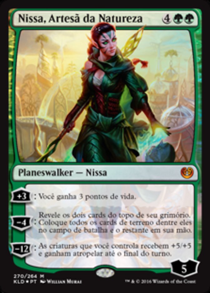 Nissa, Artesã da Natureza / Nissa, Nature's Artisan - Magic: The Gathering - MoxLand