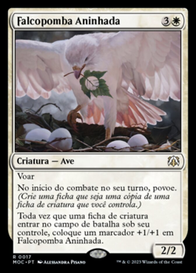 Falcopomba Aninhada / Nesting Dovehawk - Magic: The Gathering - MoxLand