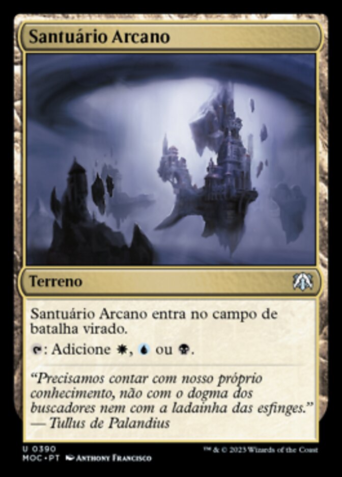 Santuário Arcano / Arcane Sanctum - Magic: The Gathering - MoxLand