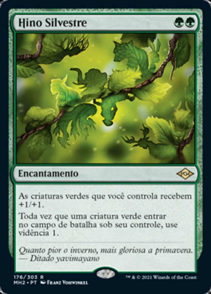 Hino Silvestre / Sylvan Anthem - Magic: The Gathering - MoxLand