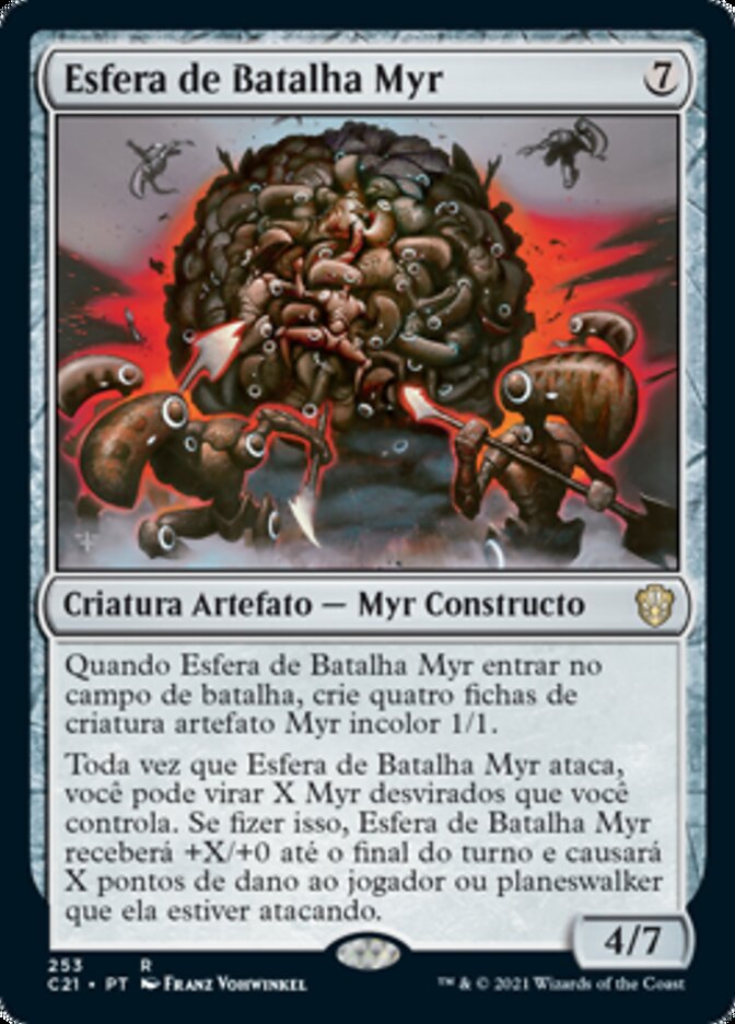 Esfera de Batalha Myr / Myr Battlesphere - Magic: The Gathering - MoxLand