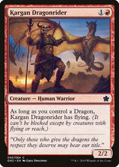 Ginete de Dragão Karganiano / Kargan Dragonrider - Magic: The Gathering - MoxLand