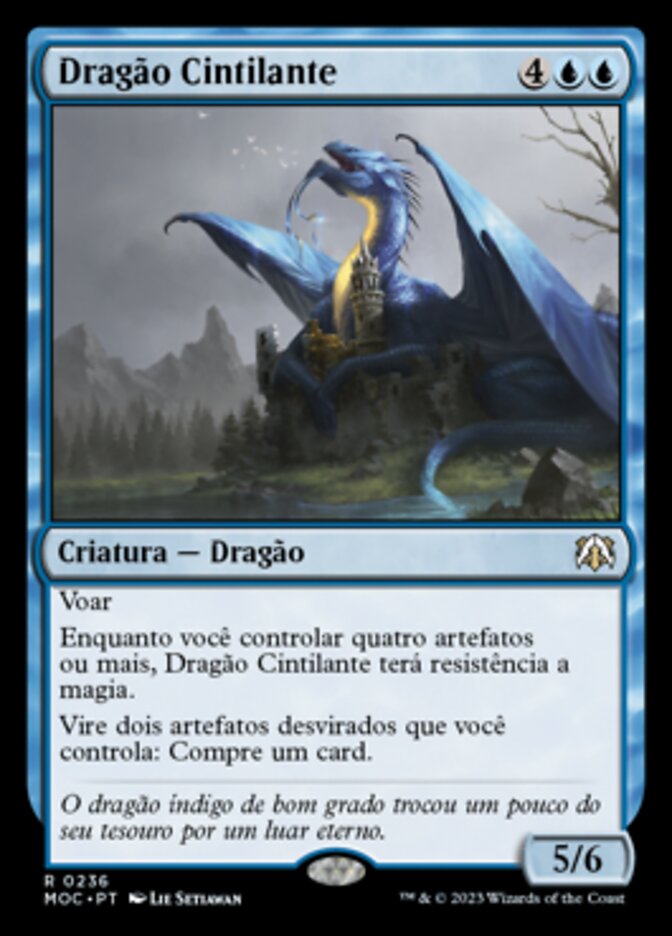 Dragão Cintilante / Shimmer Dragon - Magic: The Gathering - MoxLand